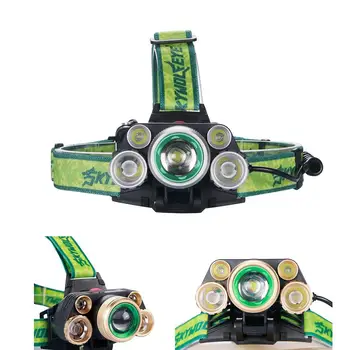 

80000 Lumens 5X T6 LED USB Headlight Flashlight Super Bright 4 Modes Lamp