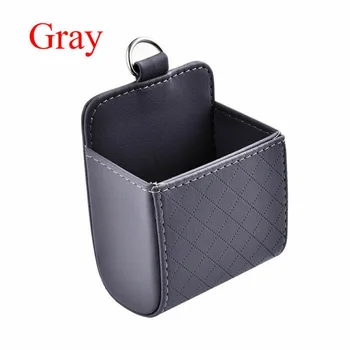 

11.5x8.5x5.5cm Car Storage Box Holder Leather Hanging Replacement Auto