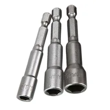 

3pcs 6/8/10mm Screwdriver Set Magnetic Screwdriver Socket Bit Hex Shank Driver Adapter Chrome Vanadium Steel 65mm Screwdriver