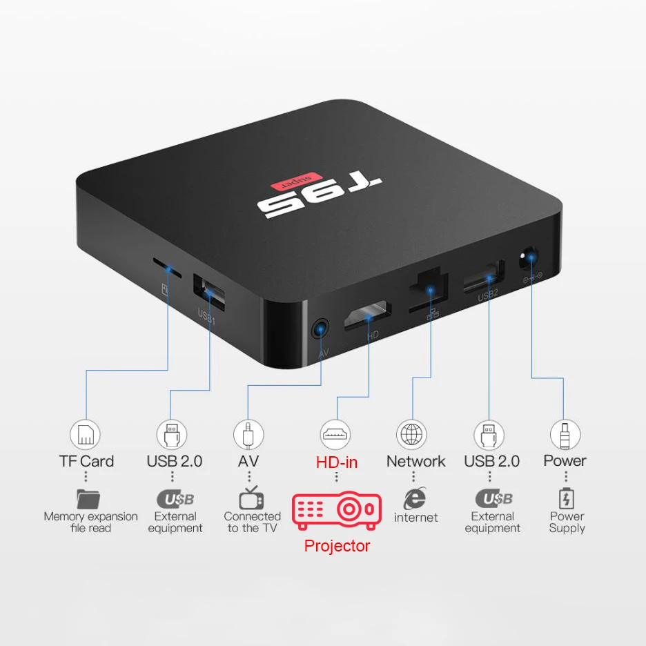 Caixa de tv Player para Netflix 10 os 2g Byintek Android Wifi Media Hulu Player 4k Youtube 16g - Image 3