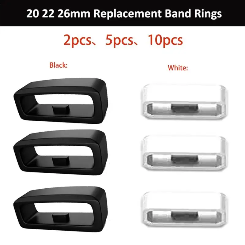 Rubber Replacement Watch Strap Band Keeper Loop Security Holder Retainer 20/22/26MM Special Fasten Ring For Garmin Fenix6x/6s