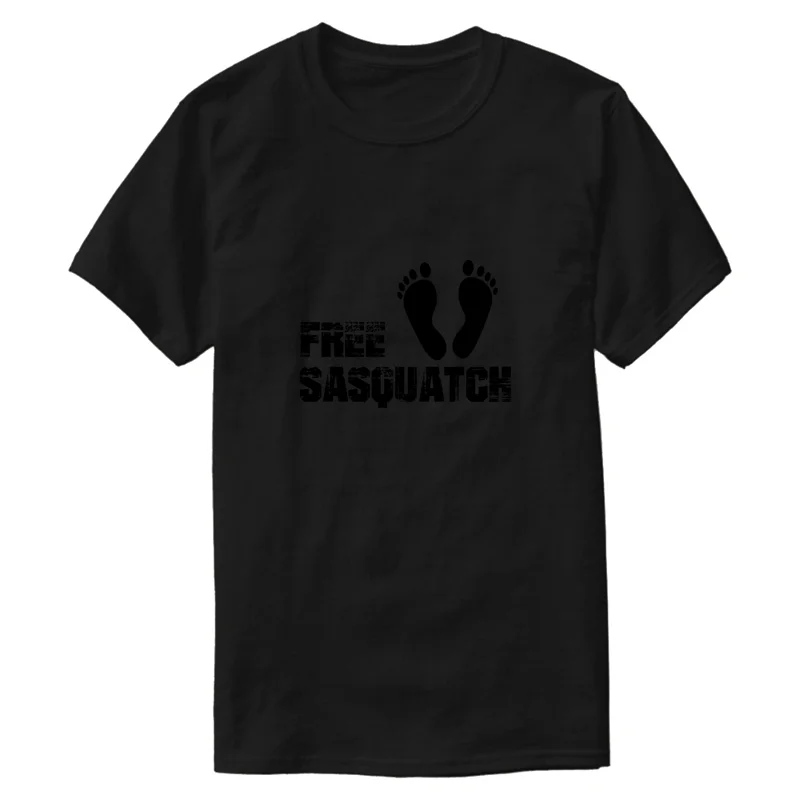 

Casual Printed Free Sasquatch T-Shirt 2019 Solid Color Size S-5xl Kawaii Men's T Shirt Round Collar Short Sleeve Top Quality