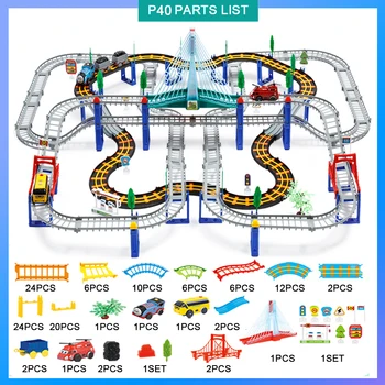 

Magical Glowing Race Track Bend Flex Flash in the Dark Assembly Flexible Car Toy Glow Racing Track Set DIY Puzzle Toys Crossroad