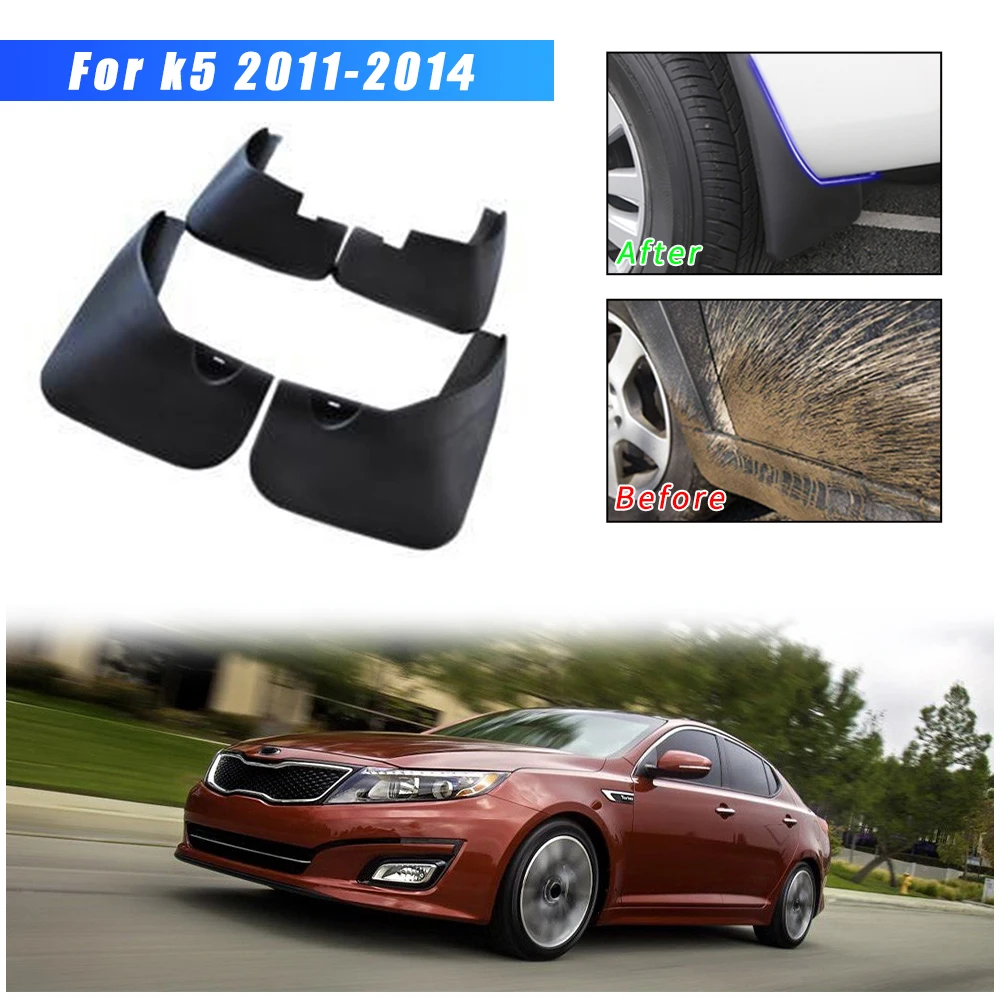 For Kia Optima K5 2011 2016 Car Front and Rear Mud Flaps Splash Guards Fender Mudguard 4Pcs