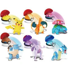 

Genuine Pokemon Pokeball Set Box Pikachu Charizard Gyarados Mewtwo Blastoise Venusaur Deformation Figure Model Doll Toy Kid Gift