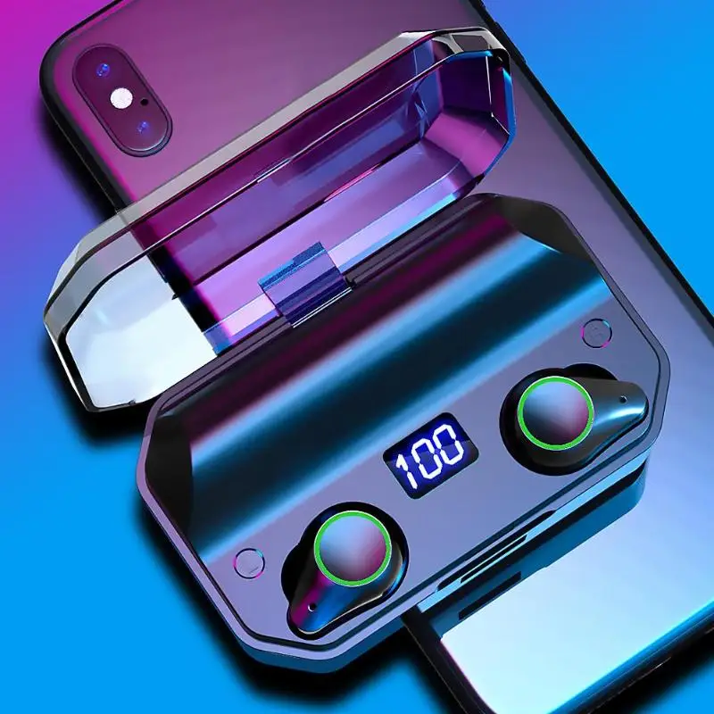 TWS T9 Bluetooth V5.0 наушники стерео двойной микрофон спортивные водонепроницаемые наушники наиболее подходят для человека Cochlear структура