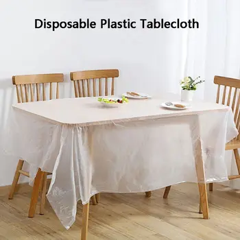 

Disposable Table Cloth Party Banquet Table Cover Tablecloth 180x180/200x200 for Round/Square Tables Picnic Festival Supplies