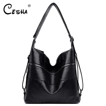 

High Quality Durable Leather Women Handbag Large Capacity Female Shoulder Bag Fashion Multifunction Women Bag can be Back Pack