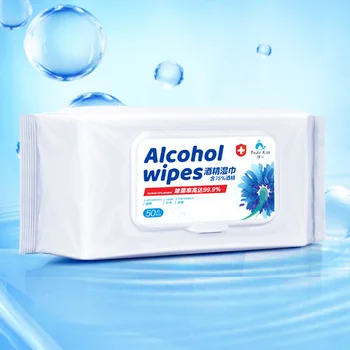 

100PCS Disposable 75% Alcohol Disinfectant Wet Wipes Antibacterial Sterilization Wipes Pads for Computer Keyboard Toys Phone