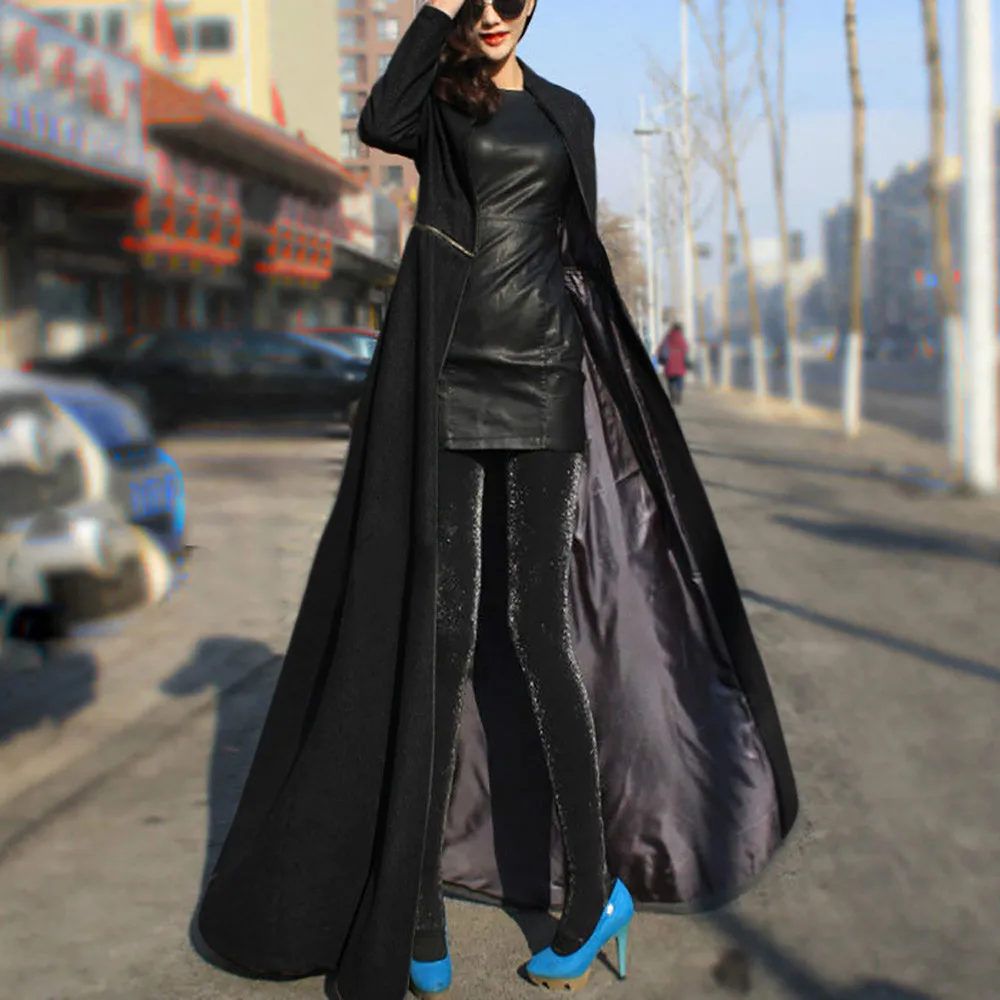 Женская длинная куртка, пальто Winder Breaker, приталенный длинный Тренч, верхняя одежда, парка