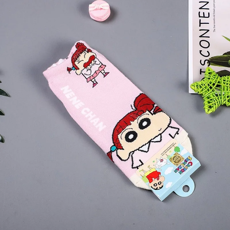 Женские носки с рисунками аниме craion Shin chan Nohara Himawari Nowara Shnnosuke Toru Kazama для весны и