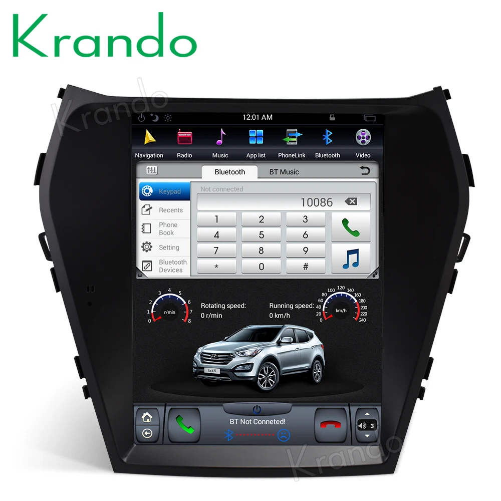 Вертикальная Автомобильная Мультимедийная система Krando автомагнитола на Android 9 0 4