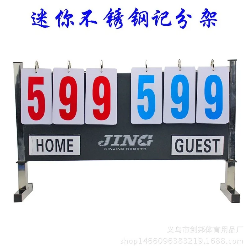 

Table Tennis Basketball Badminton Football Volleyball Scoreboard 6-digit Sports Game Score Board Stainless Steel Flop Scorer
