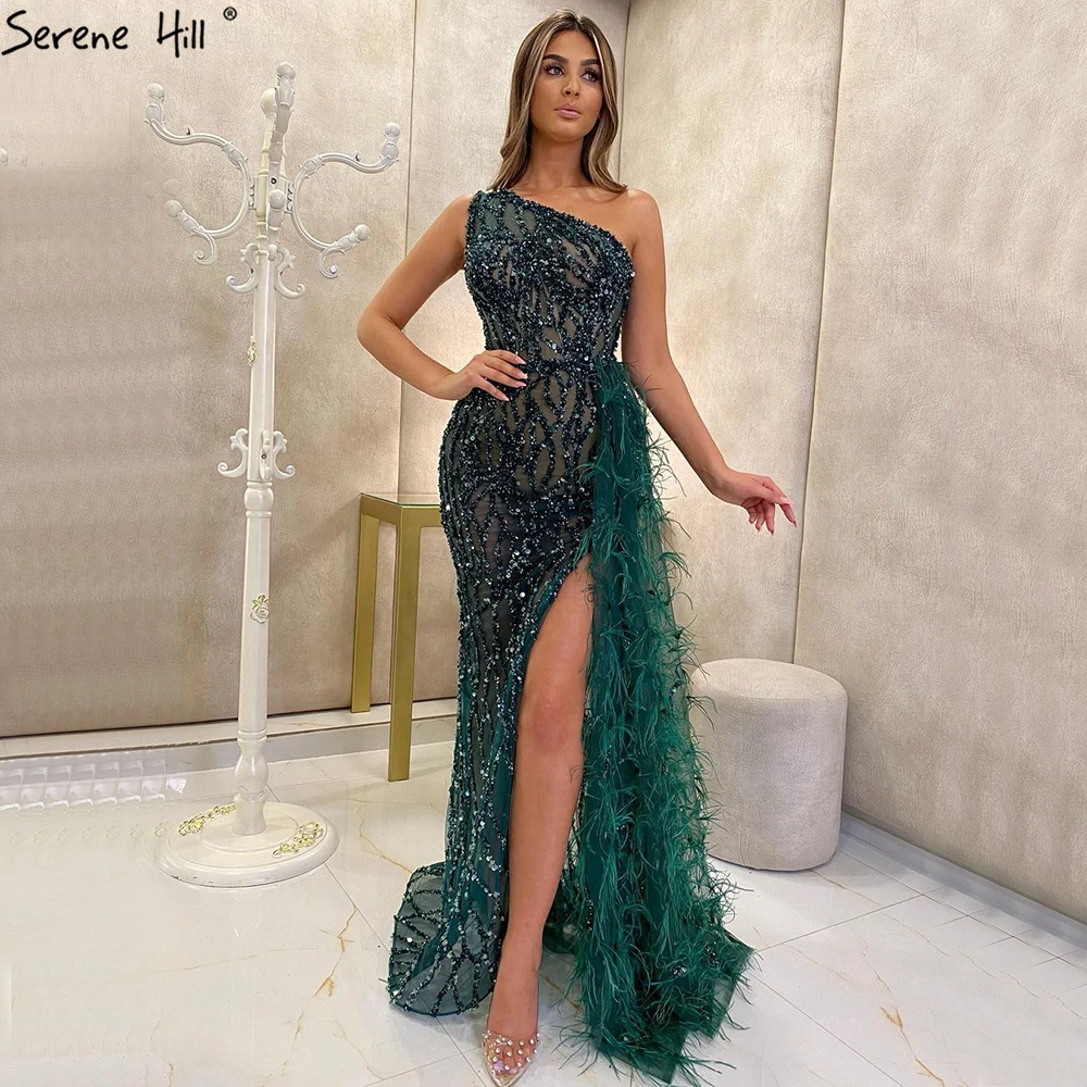 Green Luxury Beaded Evening Gown 2022 
