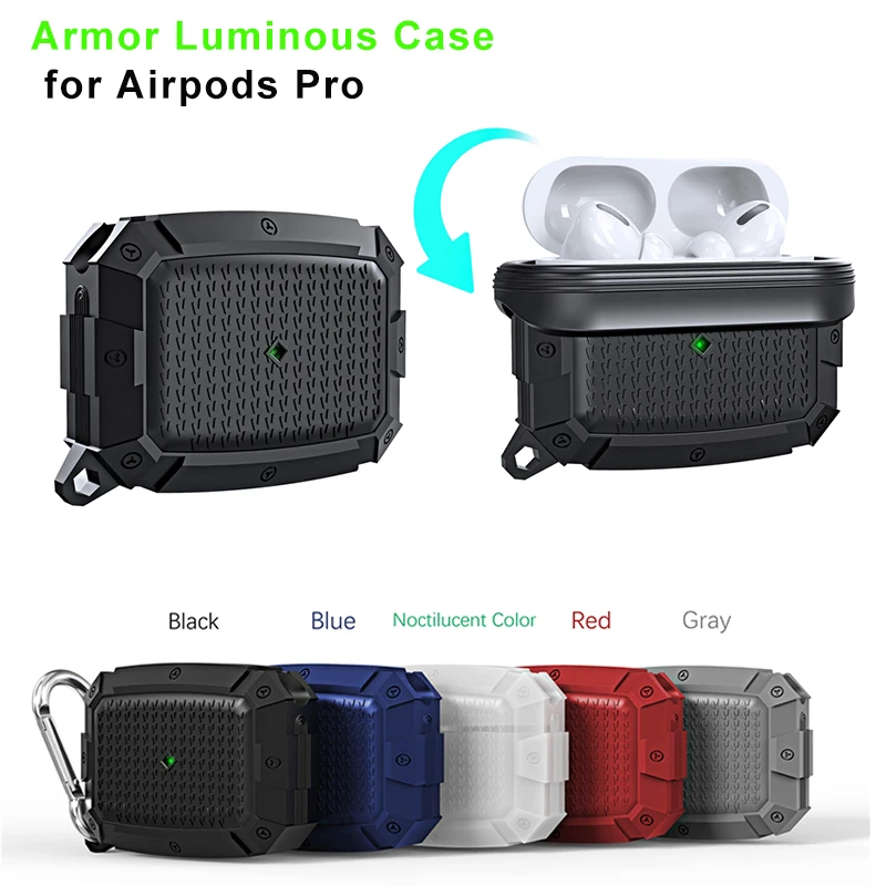 Чехол для AirPods Pro водонепроницаемый силиконовый чехол наушников противоударный
