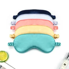 Mulher imitada de seda sono máscara de olho portátil viagem eyepatch nap olho remendo resto venda capa de olho dormir máscara noite sombra
