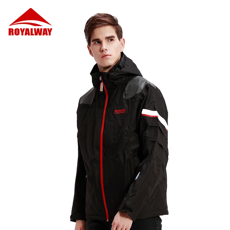 

ROYALWAY Ski Suit men Skiing Winter Warm Windproof Waterproof Outdoor Sports Snowboard Jackets Avalanche search rescue system