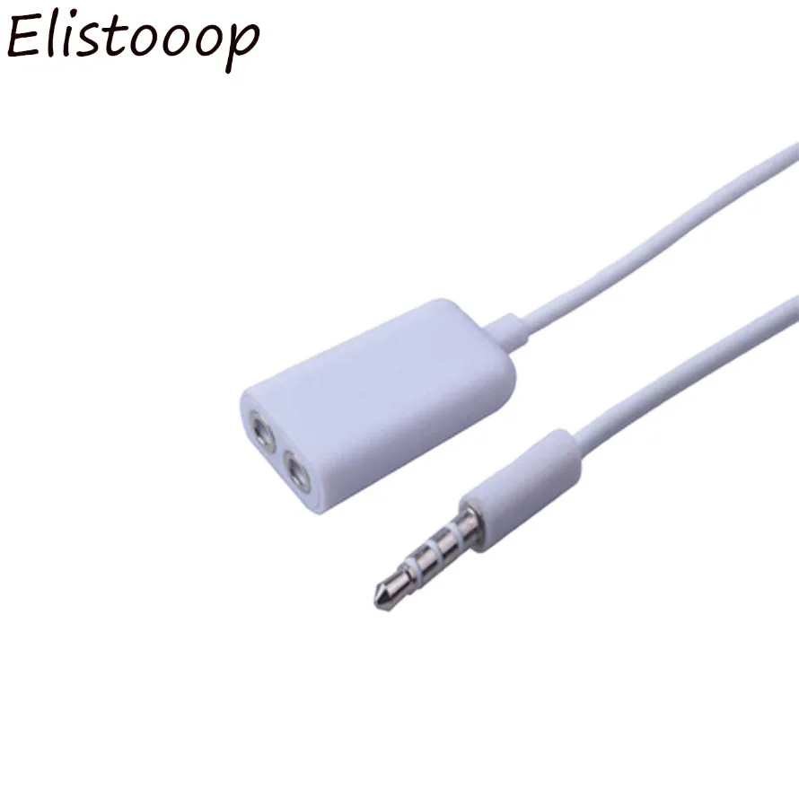 

Elistooop 3PCS 3.5 mm Earphone Headphone 1 Male for 2 Female Dual Audio Splitter Cable Adaptor Convenient for Couple Lover