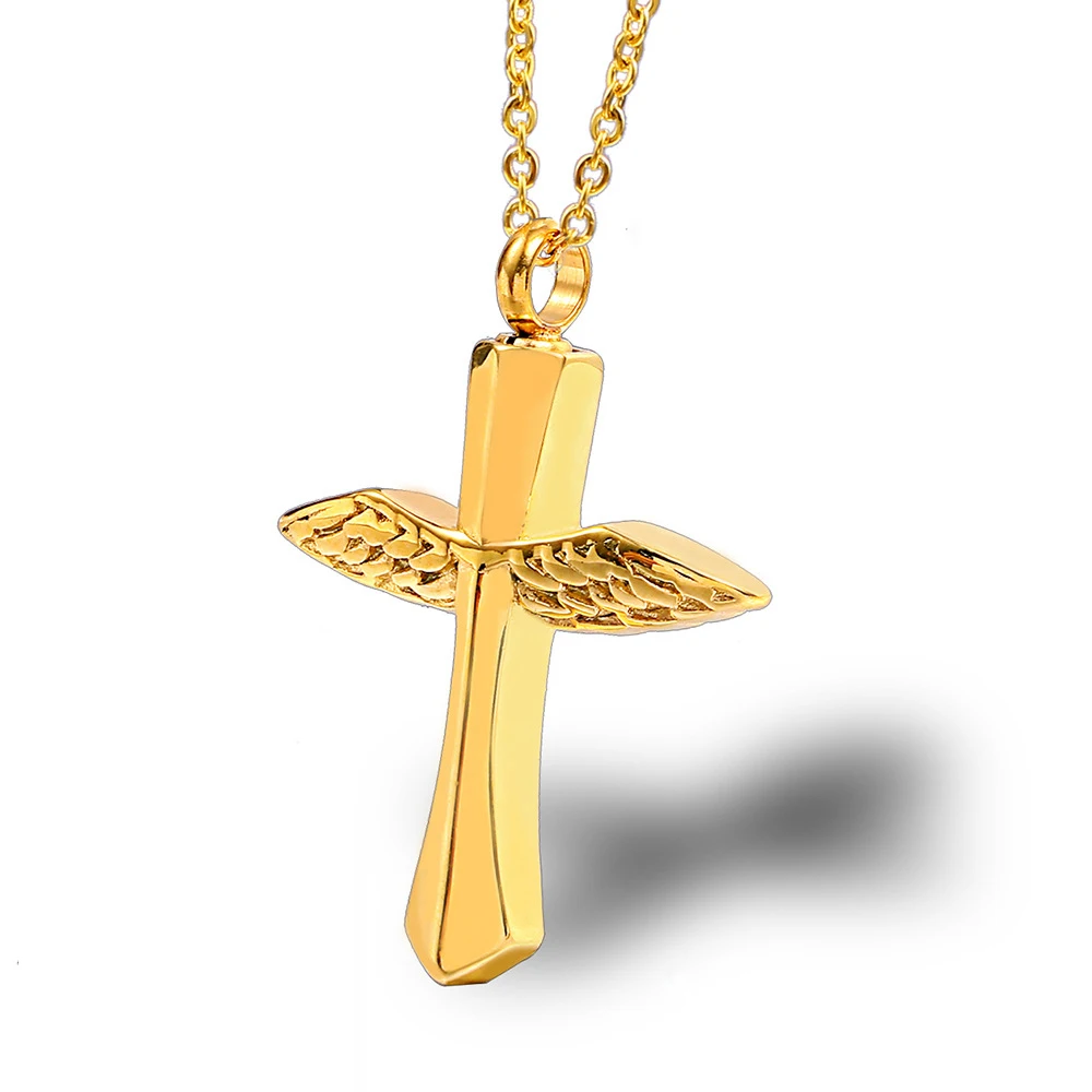 Кремационные ювелирные изделия крылья ангела крест урна для золы флакон духов