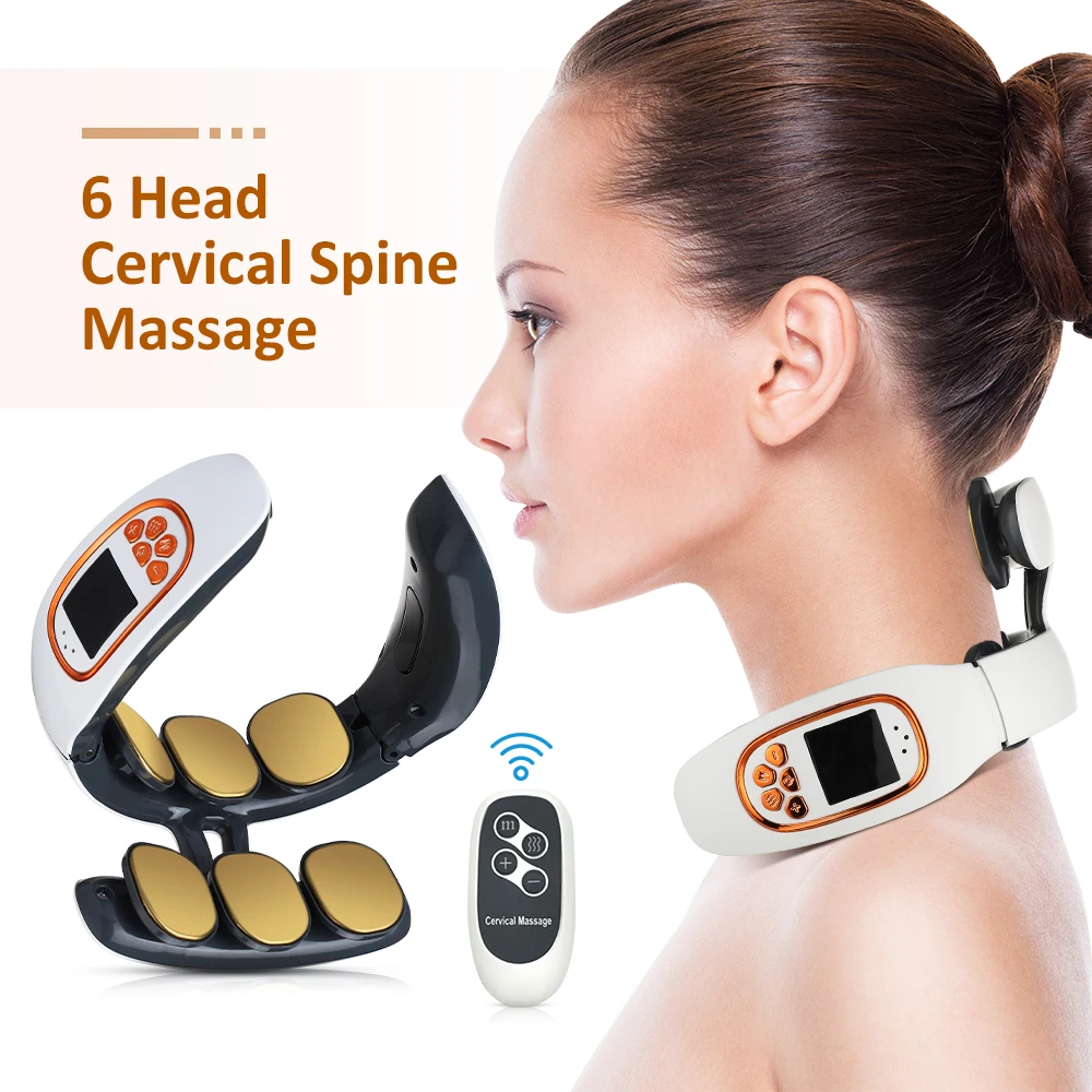 6 Heads Electric Neck and Back Pulse Massager