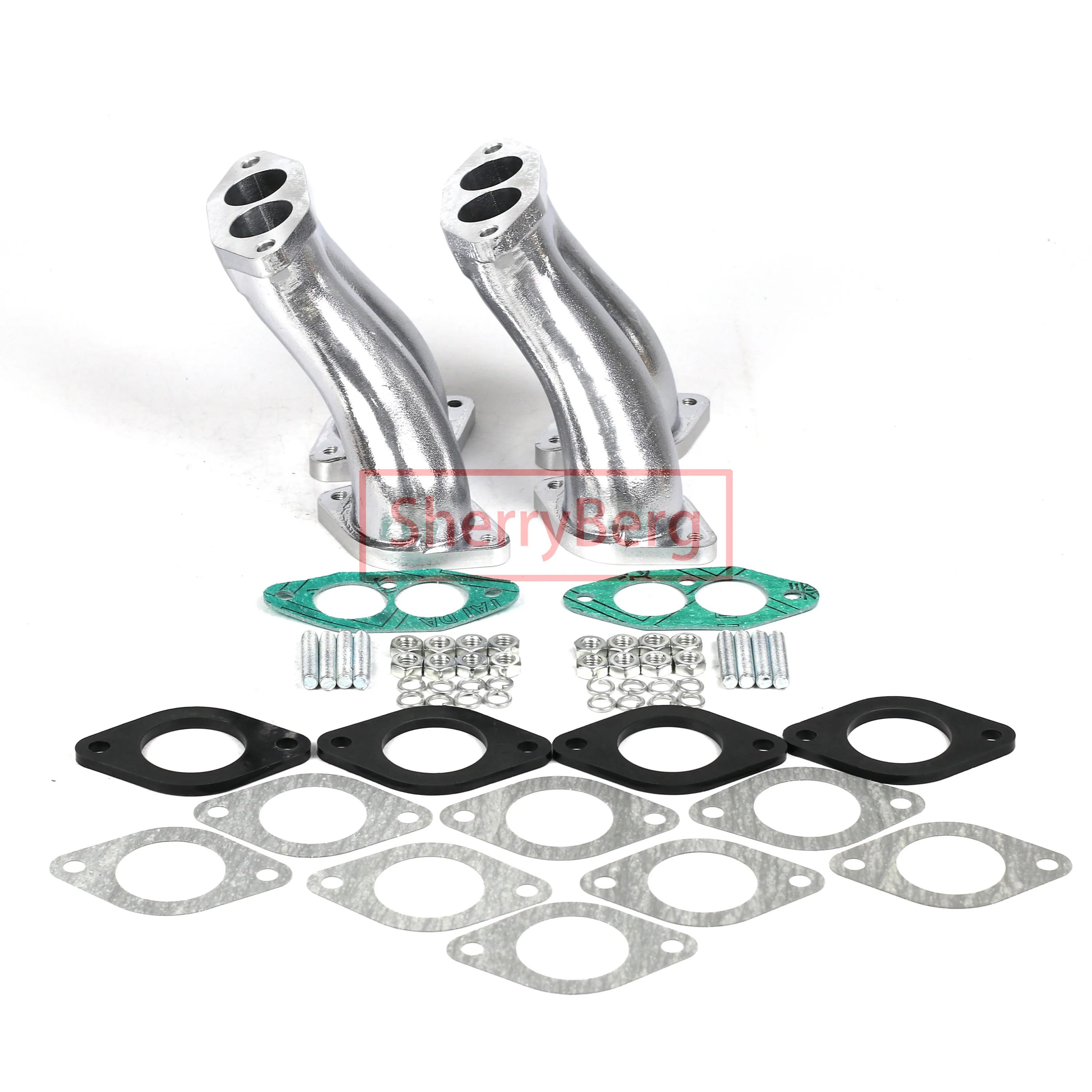 SherryBerg Motorcycle Carburetor Intake Manifolds Set For VW Bug 2x Weber 40 44 IDF Dellorto Drla Carburatore FOR VW Typ1 Motore T1