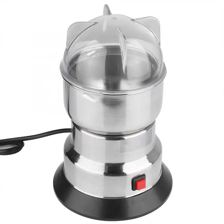 Кофемолка из нержавеющей стали специи Mung Bean Grinder Бытовая размольная машина китайский разъем 220 В