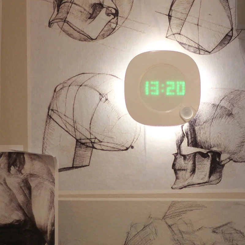 Tanie Energii fer człowieka w czasie ciało lampa indukcyjna inteligentny obrotowy ściemniania doprowadziły lampka nocna lampka USB ładowania lampa wystawowa