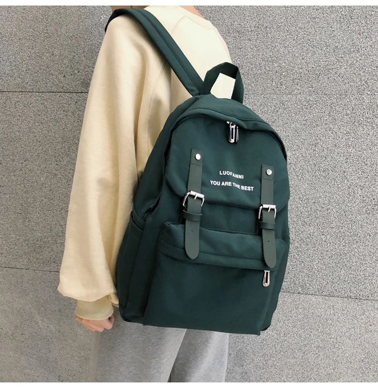 Waterproof Nylon Backpack Women 2020 Shoulder Bag Anti-theft Travel Bagpack Large Backbag School Backpack Teenage Backpack W703