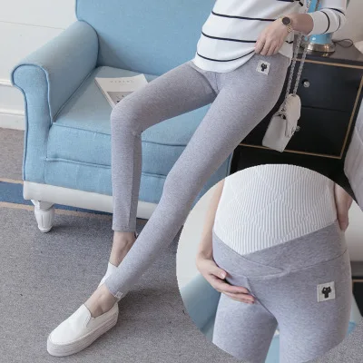 

Leggings for Pregnant Woman 2019 Spring Low-Rise Pants Plus-sized Fashion Maternity Pants Trousers Pregnant WOMEN'S Pants