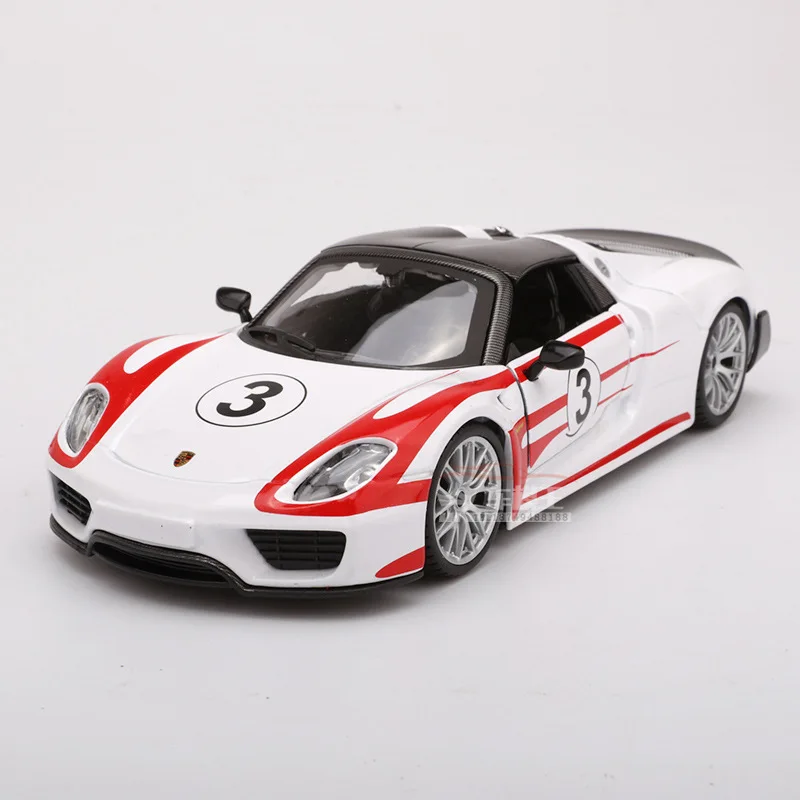 

Bimeigao Alloy Car Model 1: 24 918 weissach Racing Version Sports Car Model Ornaments