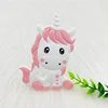 1PCS Unicorn Silicone Baby teether Cartoon Animal DIY Pacifier Dummy Sensory Jewelry Gift Toy Accessories beads 5