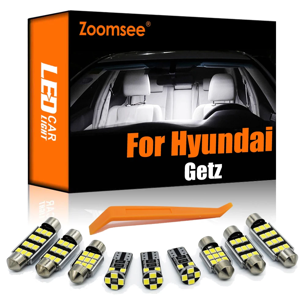 Zoomsee 9Pcs Interior LED For Hyundai Getz 2002 To 2010 Best Canbus