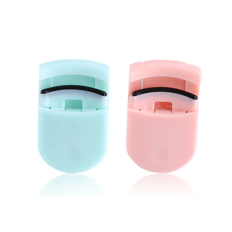 

2Pcs Mini Portable Eyelash Curler, Natural Lashes Curling, Makeup Eyelashes Tools Silicone Eyelash Curler