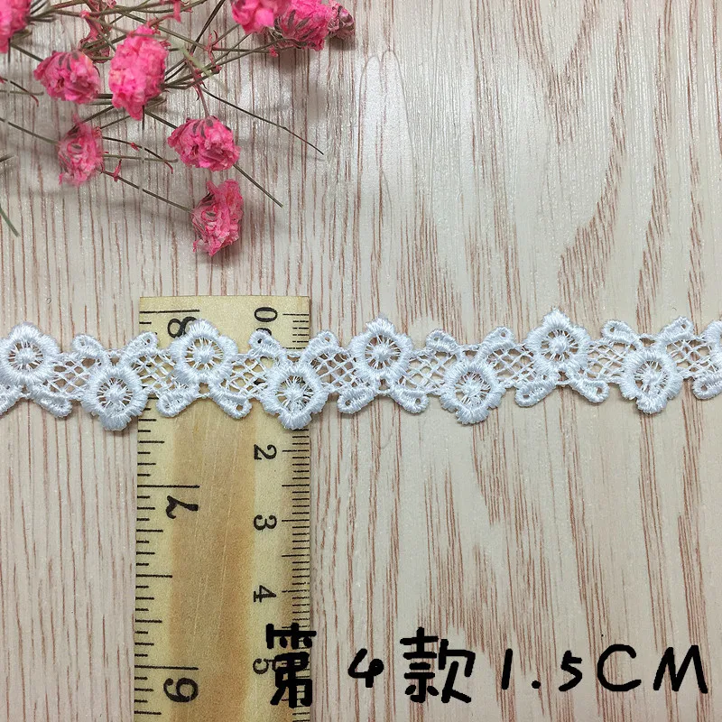 자수 할로우 플라워 레이스 원단, DIY 바느질 공예, 크로셰 트림, 의류 목걸이, 속옷, 의류 액세서리, 5 야드/로트