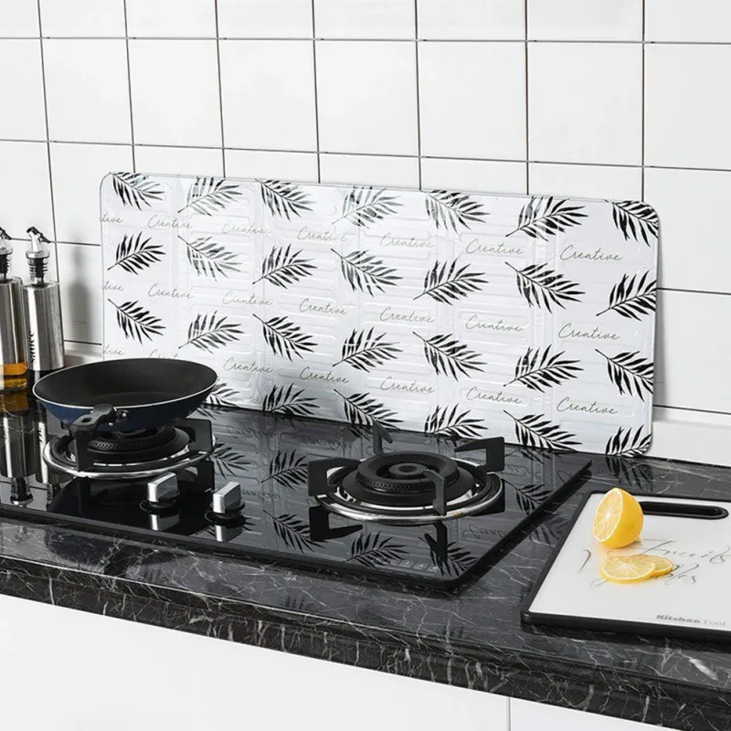 Новая 1 шт. алюминиевая фольга масляное масло барьер плита для готовки теплоизоляция анти-брызг масло перегородка кухонная посуда