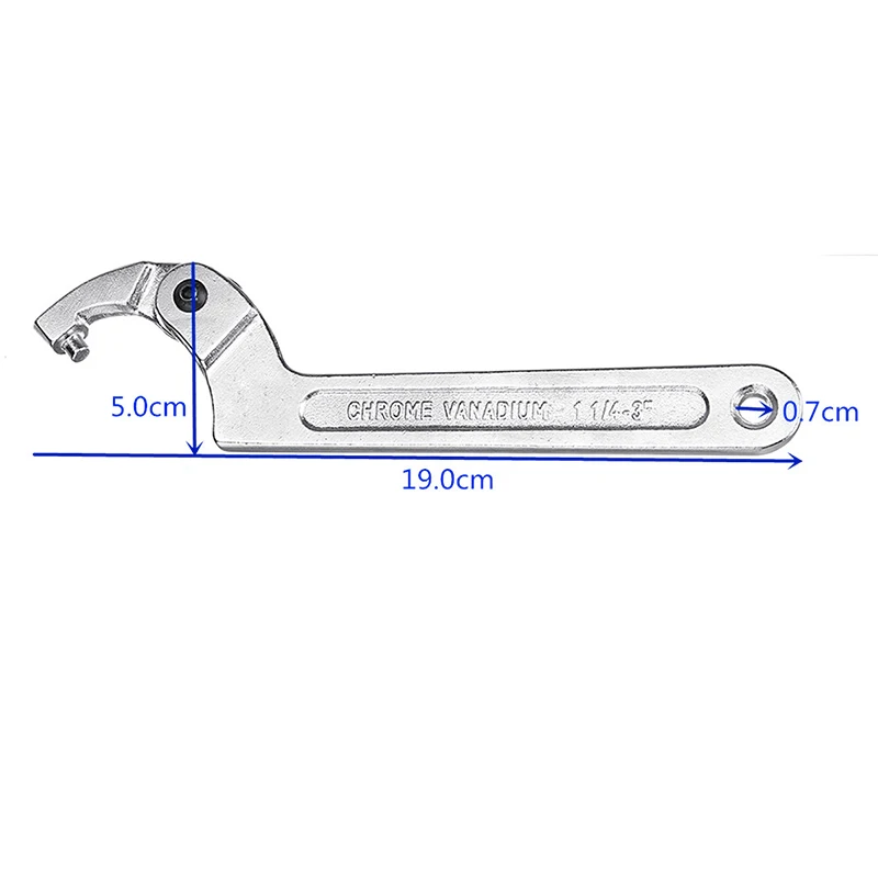 

8 Hook Wrench C Spanner Clamp Tool 1 1/4-3 Bike Motorcycle ATV Spring Remover