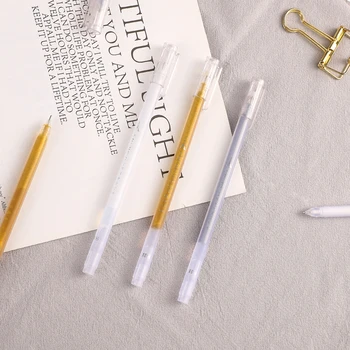 

JIANWU 3pcs/set 0.6mm Highlight journal Marker Pen Set Neutral Pen kawaii journal pen School supplies