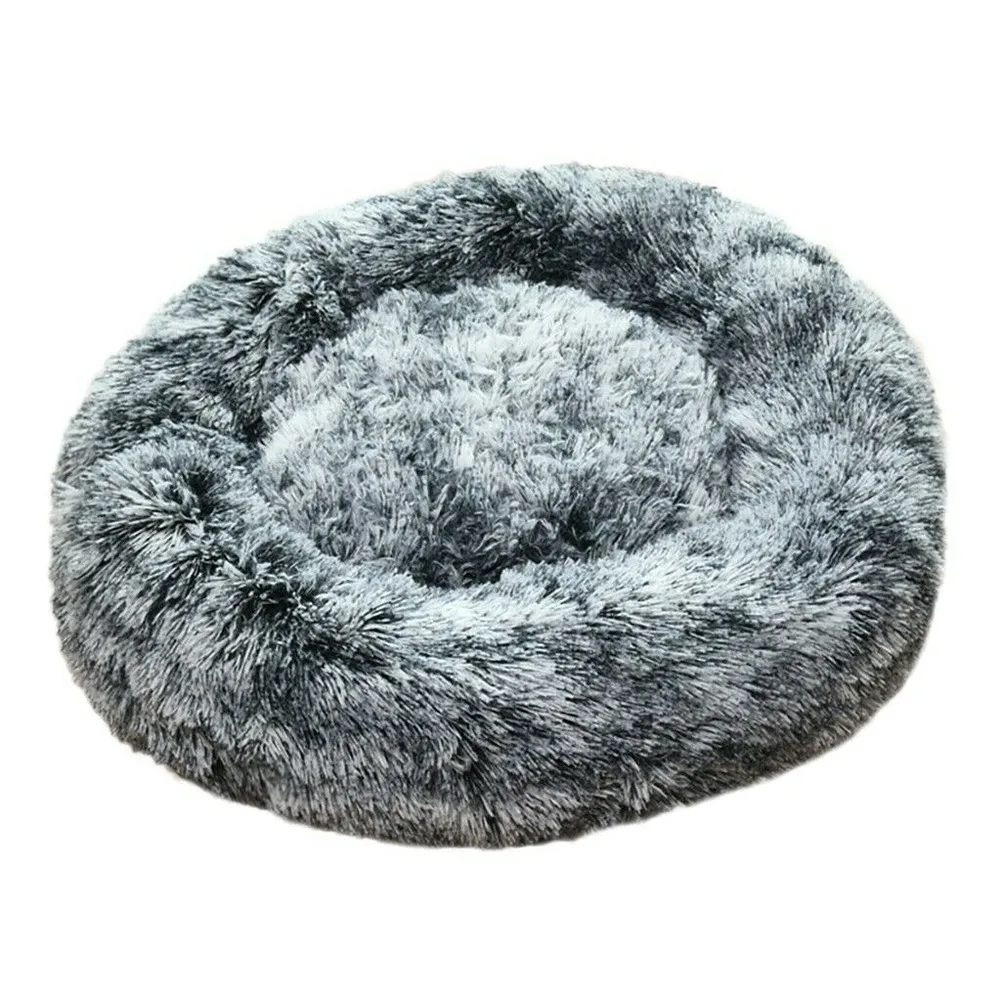 Soft Plush Pet Dog Cat Bed Warm Round Nest Cozy Deep Sleeping Cushion Mat Sofa for Small Dogs Chihuahua Dog Basket Cat Bed House