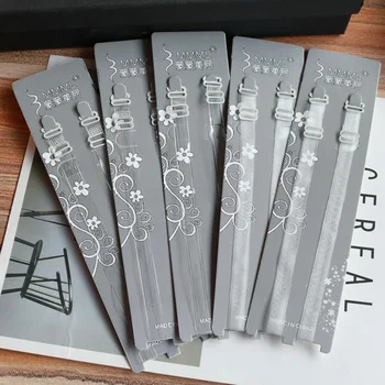

Iron Button 1cm Ultra-Stretch See-through Bra Straps Stealth Shoulder Strap 1cm Width
