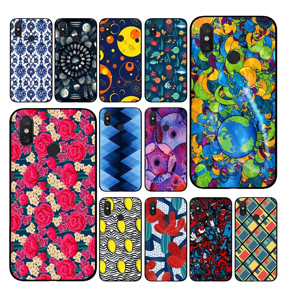 

Abstract Tie trippy art drawing TPU Phone cases for Xiaomi Redmi GO 4 5 6 7 Pro 4A 4X 5A 5Plus 6A Back cover