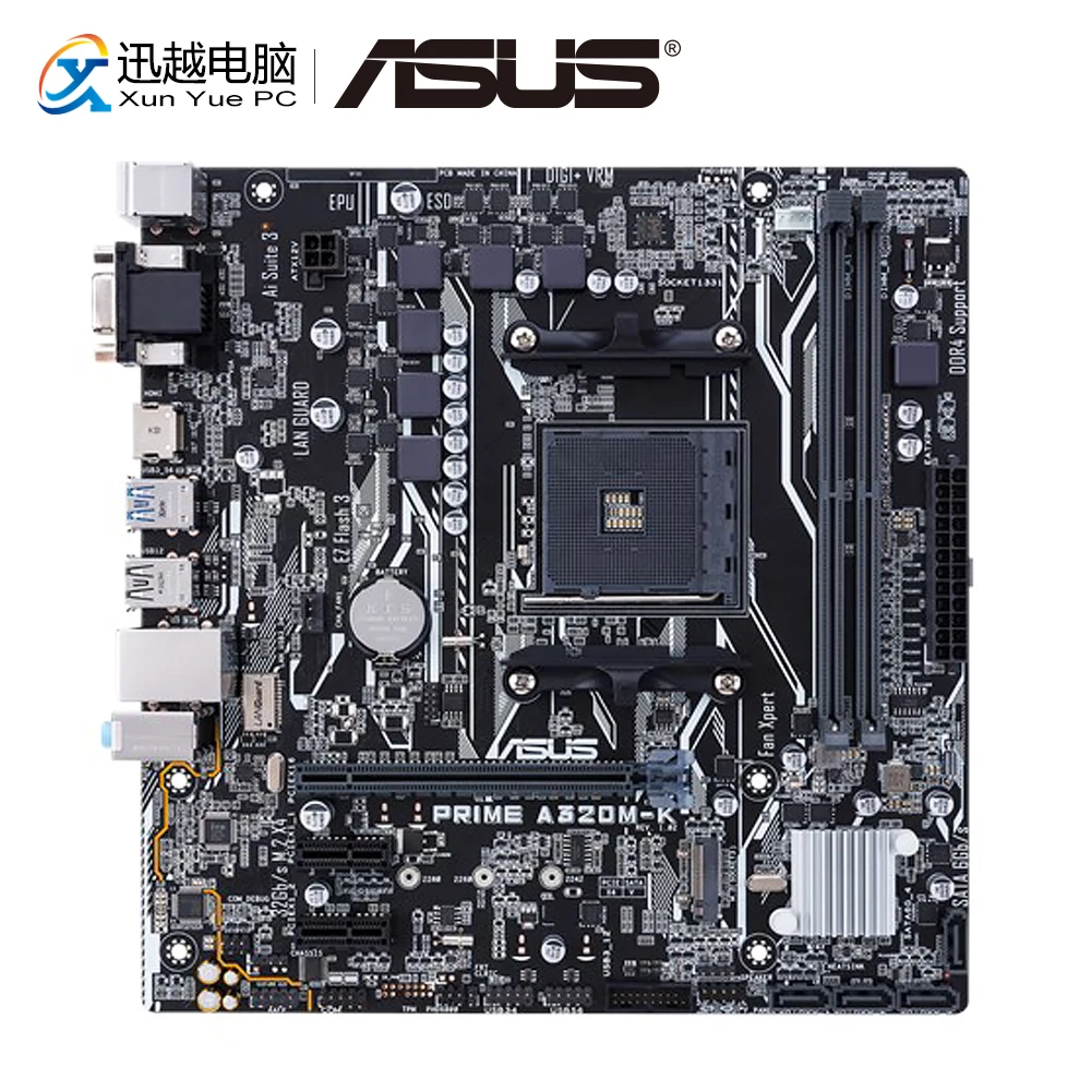 

Asus PRIME A320M-K Desktop Motherboard AMD AM4 A320 Ryzen 7th Athlon X4 DDR4 32G SATA3 M.2 USB3.1 HDMI Micro-ATX Used Mainboard