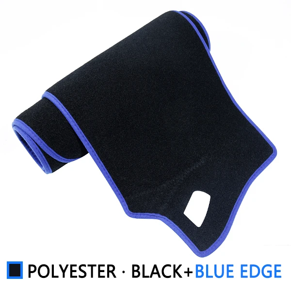 Для Lifan X50 анти-скольжения мат коврик на приборную панель Зонт приборной защиты ковровых покрытий автомобильные аксессуары - Название цвета: Polyester Blue Edge