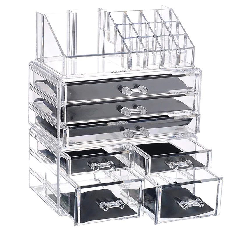 New Clear Acrylic Makeup Organizer Large Capacity Storage Box