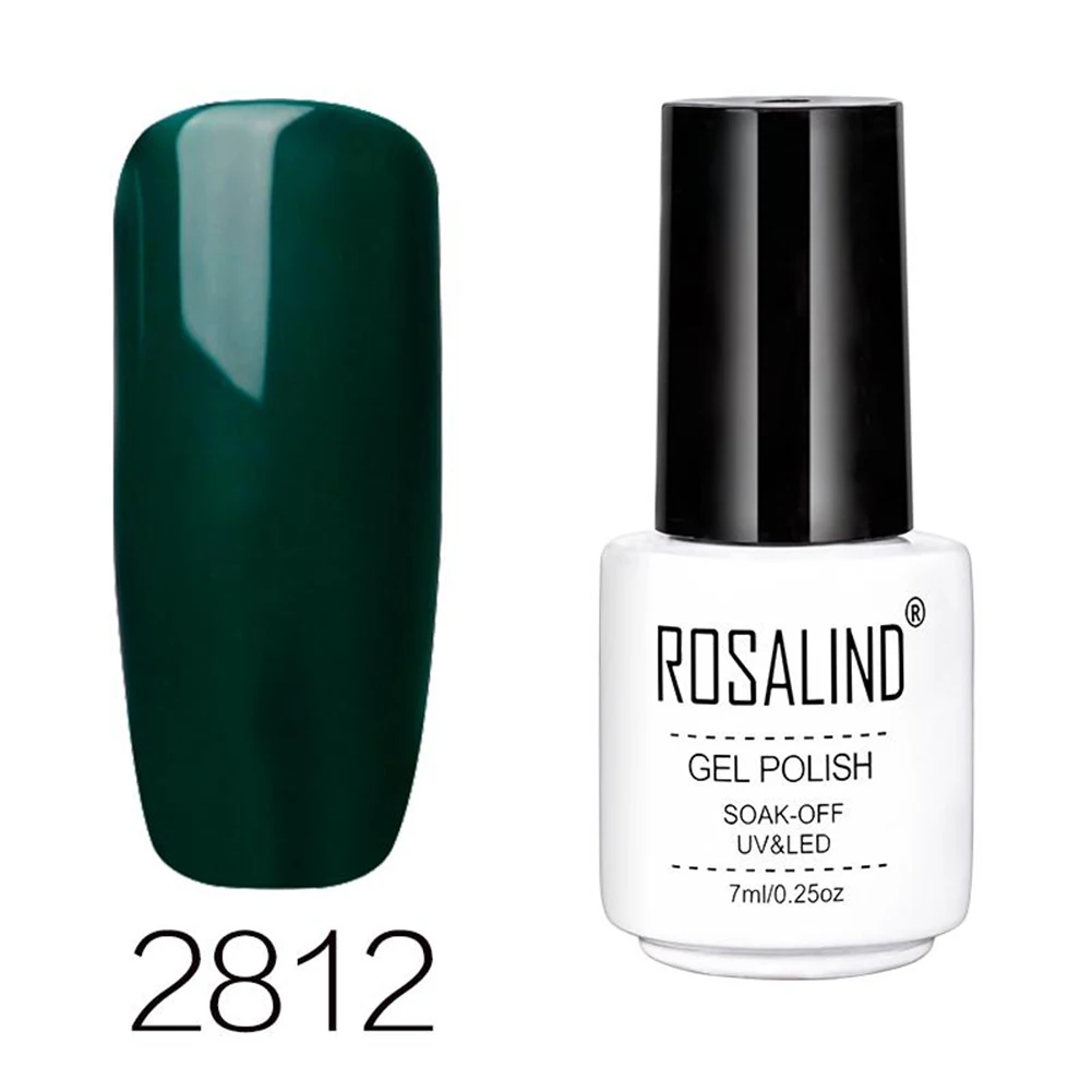 ROSALIND зеленая серия Гель-лак для ногтей долговечный полуперманентный маникюр декор изготовлен из высококачественного Смоляного ингредиента - Цвет: 012