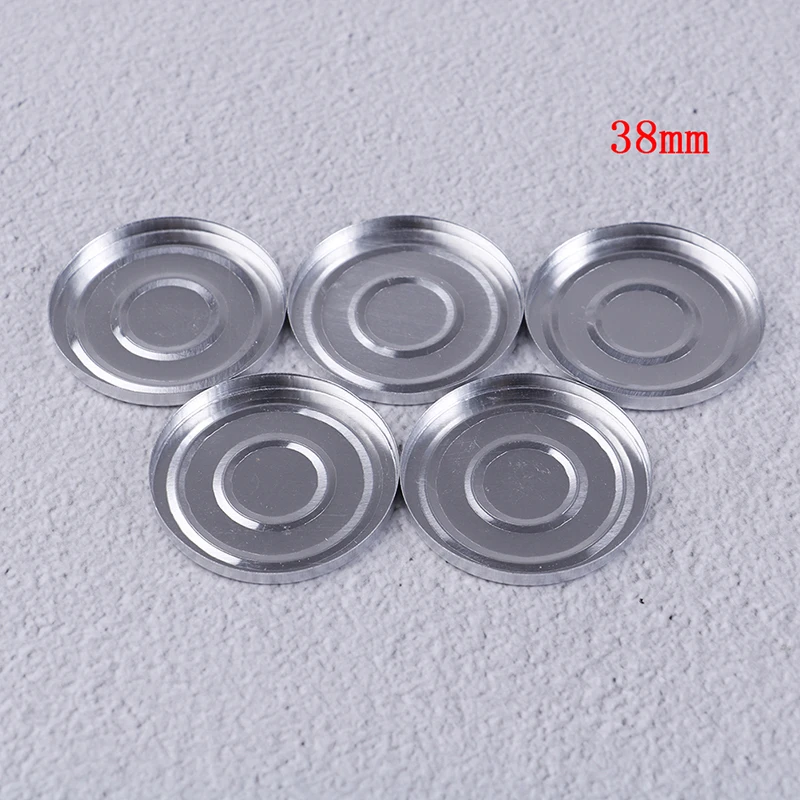 38MM 5/10 шт. Алюминий круглый макияж пополнения чернил для тортов DIY Тени для век пигмент Палетка пудры чехол пустой контейнер для хранения косметики Инструменты - Цвет: 38MM