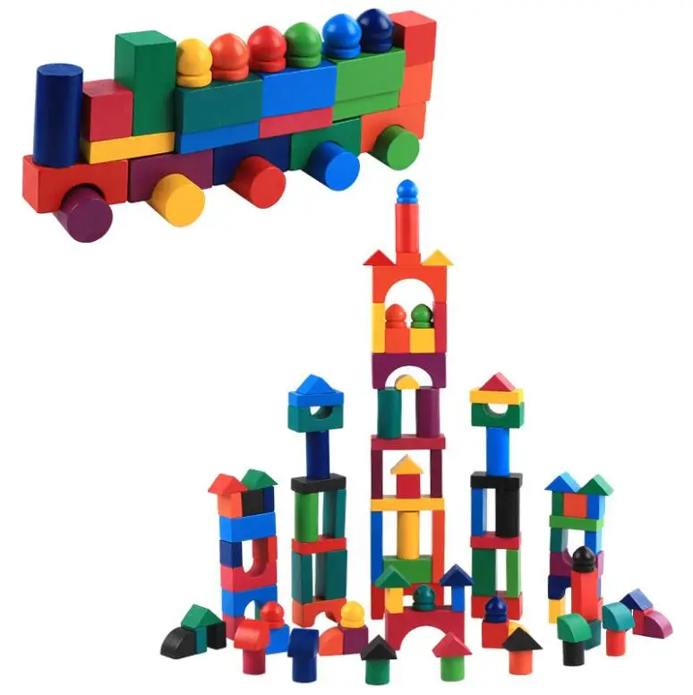 Grãos de Madeira Blocos de Construção em Brinquedo Infantil para Jardim de Infância Brinquedo Infantil Educativos Montessori 8 High Quality Brinquedos e hobbies