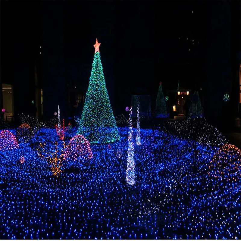 3 м * 2 м светодиодный сетчатый светильник, открытый сетчатый Рождественский свет, водонепроницаемый Пейзаж, свадьба, праздник, Рождество