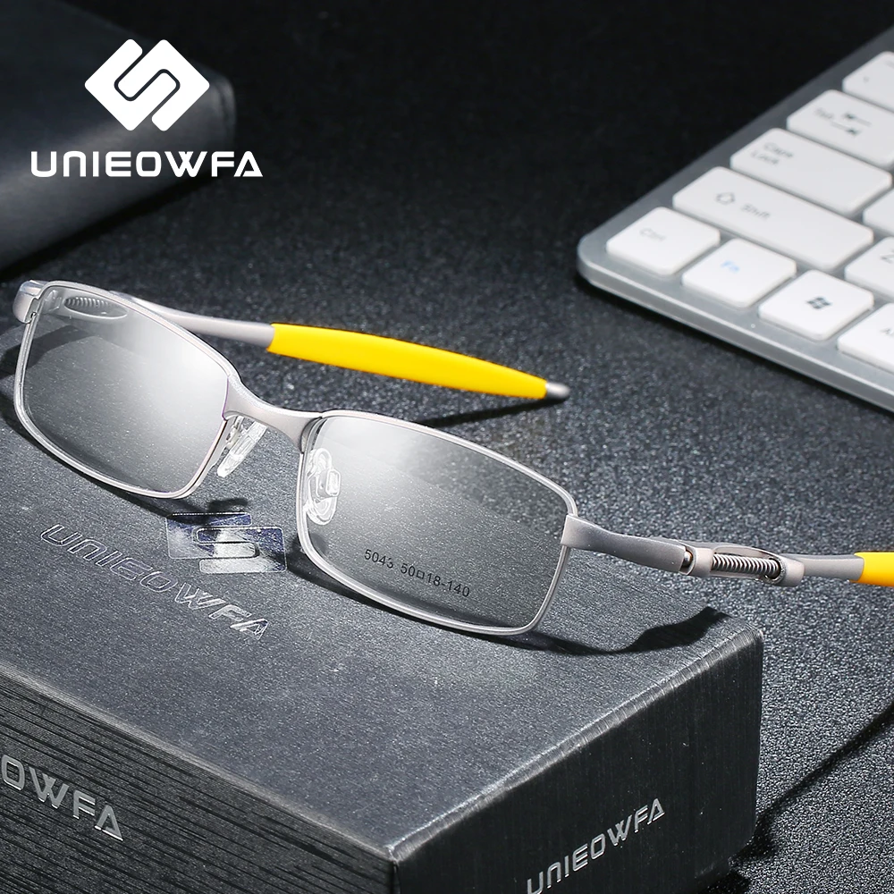 Steampunk Prescription Eyeglasses Men Sport Bifocal Progressive