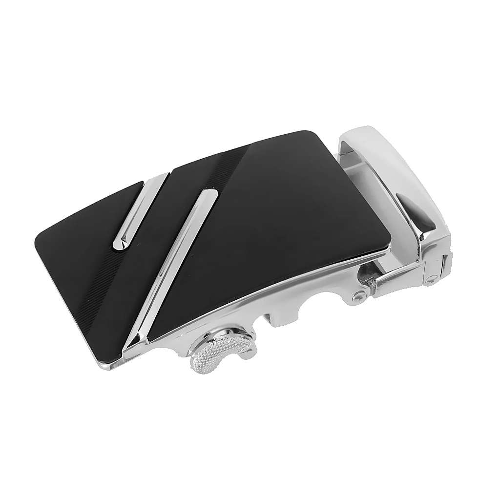 2PC Fashion Men's Business Alloy Automatic Buckle Unique Men Plaque Belt Buckles for 8cm*4cm Men Apparel Accessory