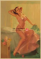 Pajama girl stickers Decals Poster Stickers Sexy Girl Sticker Art Home Room Wall Painting and Prints Art Wall Decor Decal